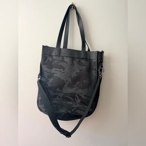 Lululemon Leather Trim Camo Tote